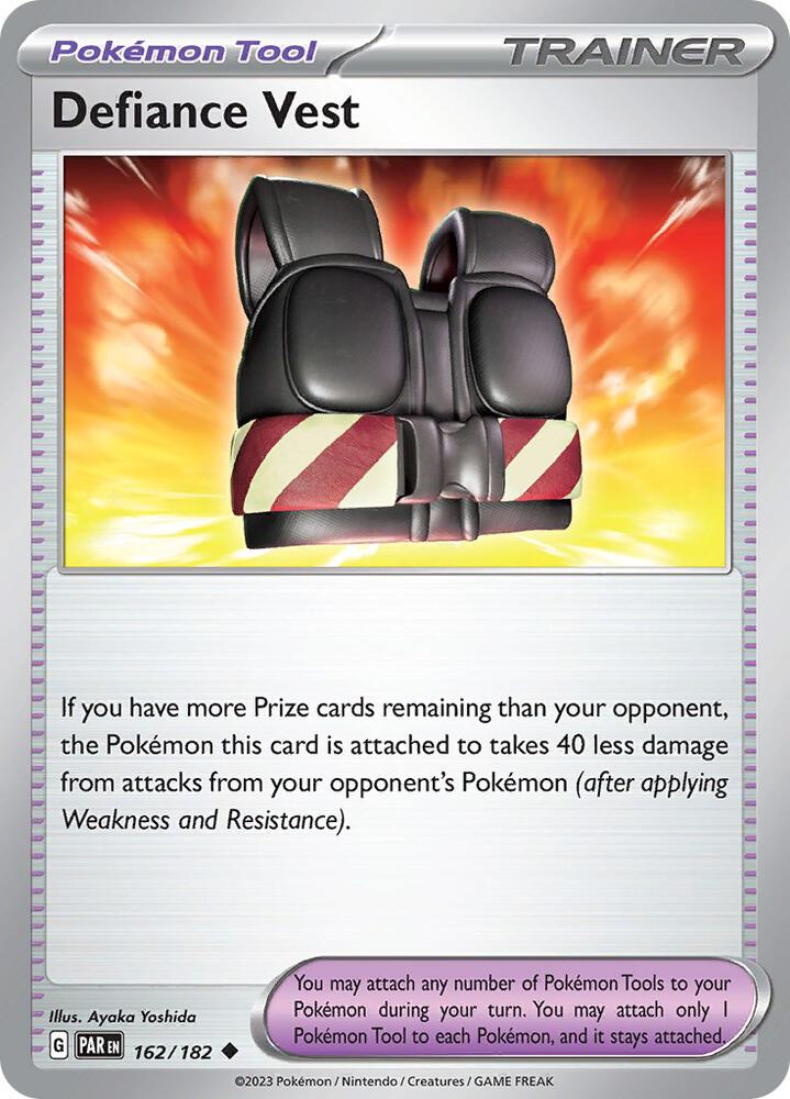 Defiance Vest 162/182 (SV04: Paradox Rift)  - Reverse Holofoil | Good Games Adelaide SA