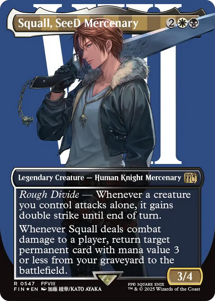 Squall, SeeD Mercenary (Borderless) (Surge Foil) [FINAL FANTASY] | Good Games Adelaide SA