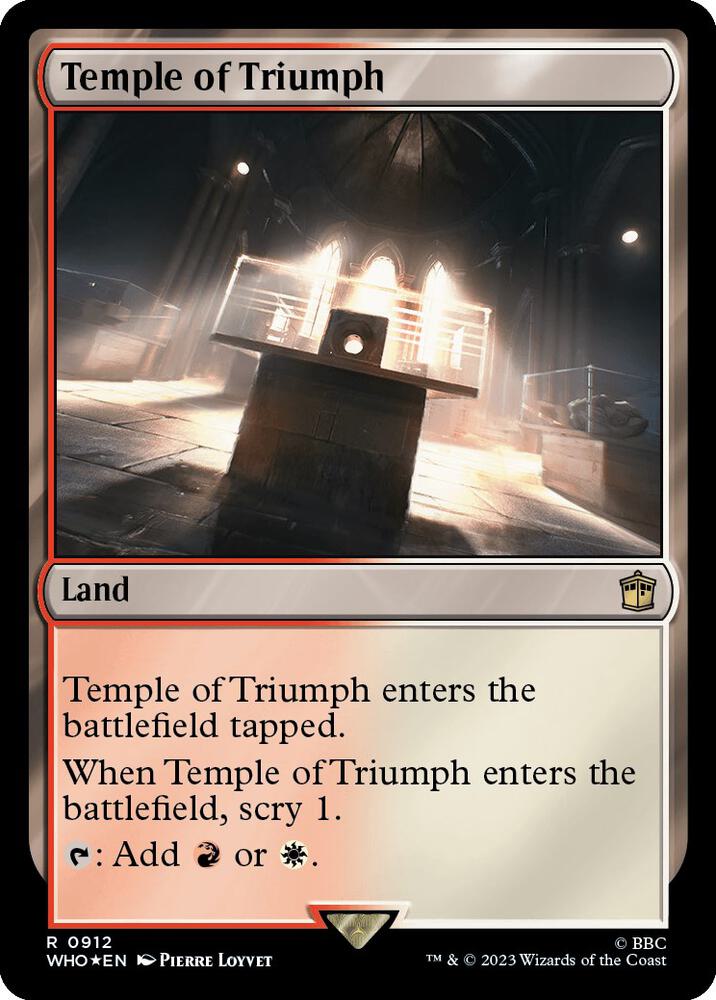 Temple of Triumph 912 (Universes Beyond: Doctor Who)  - Foil | Good Games Adelaide SA
