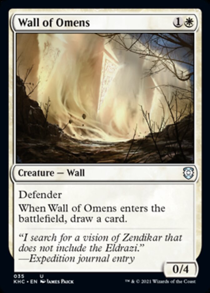 Wall of Omens [Kaldheim Commander] | Good Games Adelaide SA