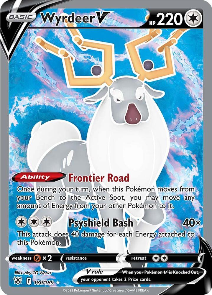 Wyrdeer V Full Art 180/189 (SWSH10: Astral Radiance)  - Holofoil | Good Games Adelaide SA