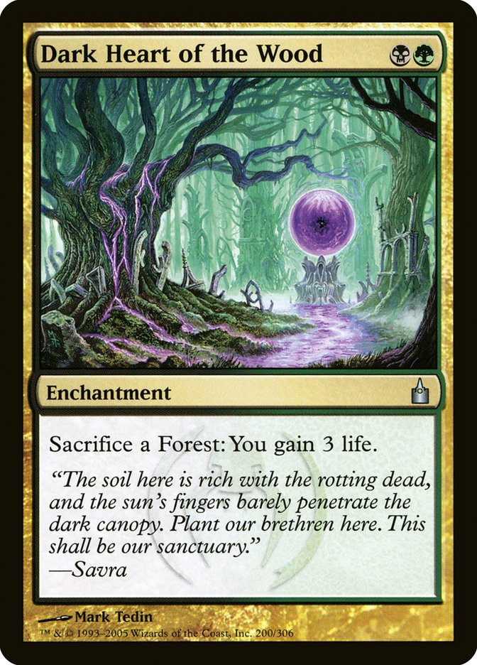 Dark Heart of the Wood 200/306 (Ravnica: City of Guilds)  - Foil | Good Games Adelaide SA