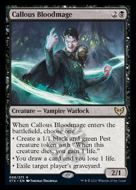 Callous Bloodmage [Strixhaven: School of Mages] | Good Games Adelaide SA