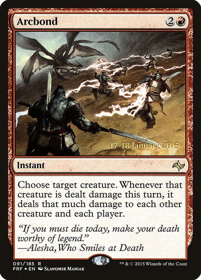 Arcbond 91 (Prerelease Cards)  - PreRelease Foil | Good Games Adelaide SA