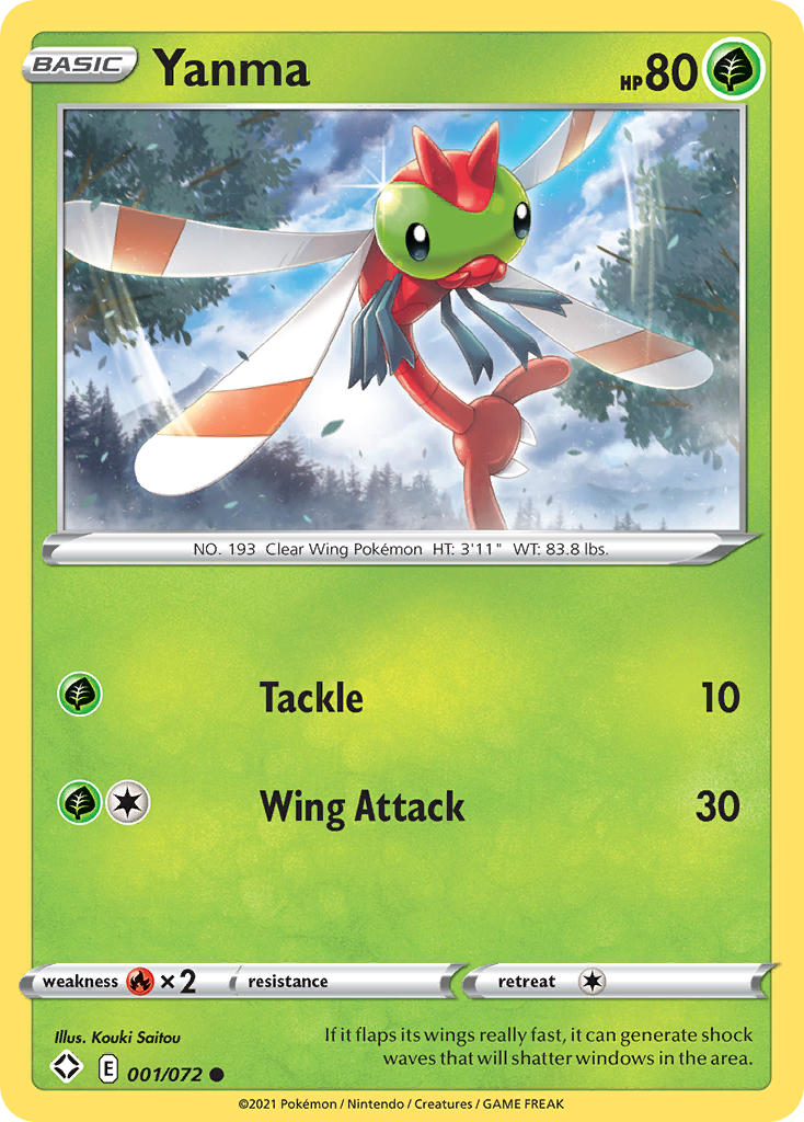 Yanma (001/072) [Sword & Shield: Shining Fates] | Good Games Adelaide SA
