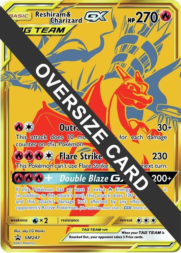 Reshiram and Charizard GX SM247 SM247 (Jumbo Cards)  - Holofoil | Good Games Adelaide SA