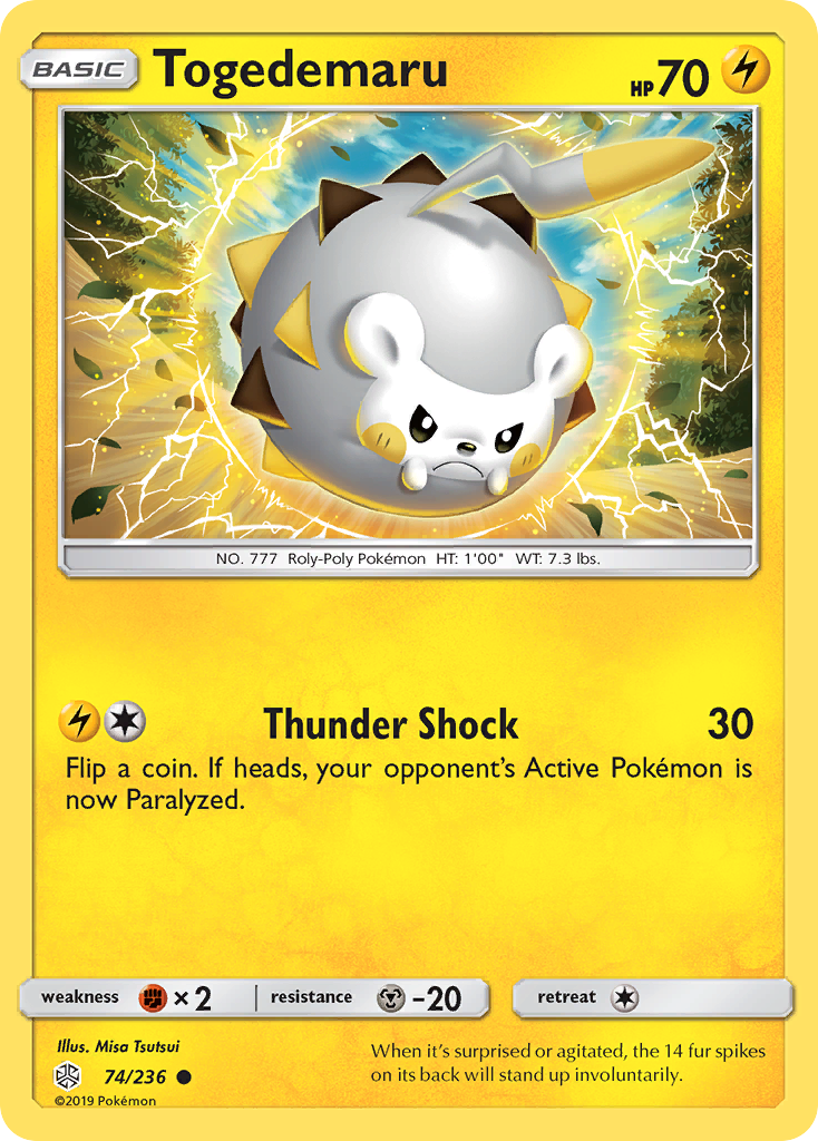 Togedemaru (74/236) [Sun & Moon: Cosmic Eclipse] | Good Games Adelaide SA