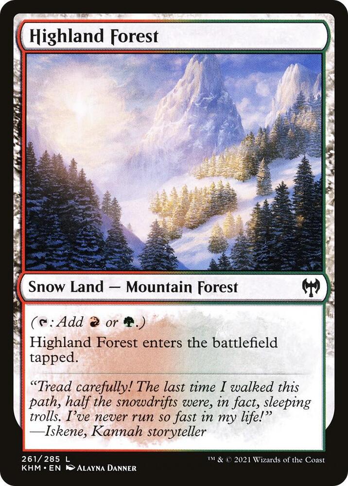 Highland Forest 261 (Kaldheim)  | Good Games Adelaide SA