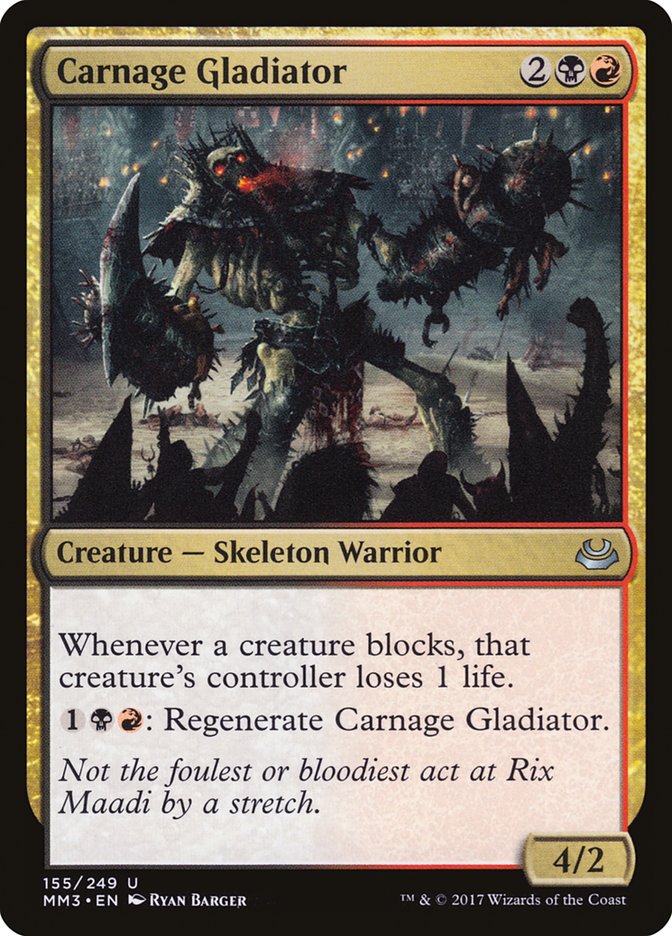 Carnage Gladiator 155 (Modern Masters 2017)  - Foil | Good Games Adelaide SA