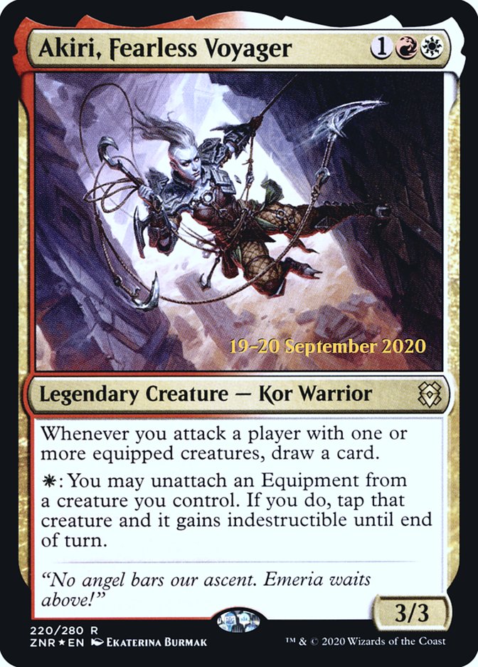 Akiri, Fearless Voyager  [Zendikar Rising Prerelease Promos] | Good Games Adelaide SA