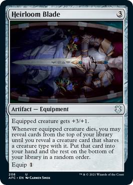 Heirloom Blade 208 (Commander: Adventures in the Forgotten Realms)  | Good Games Adelaide SA