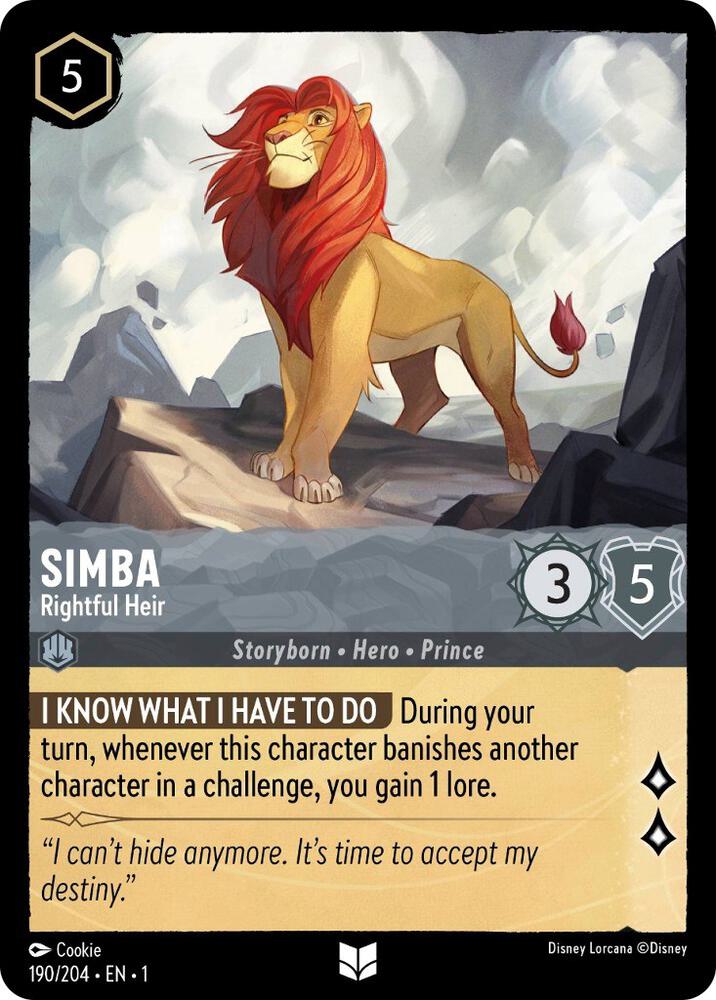Simba Rightful Heir 190/204 (The First Chapter)  | Good Games Adelaide SA