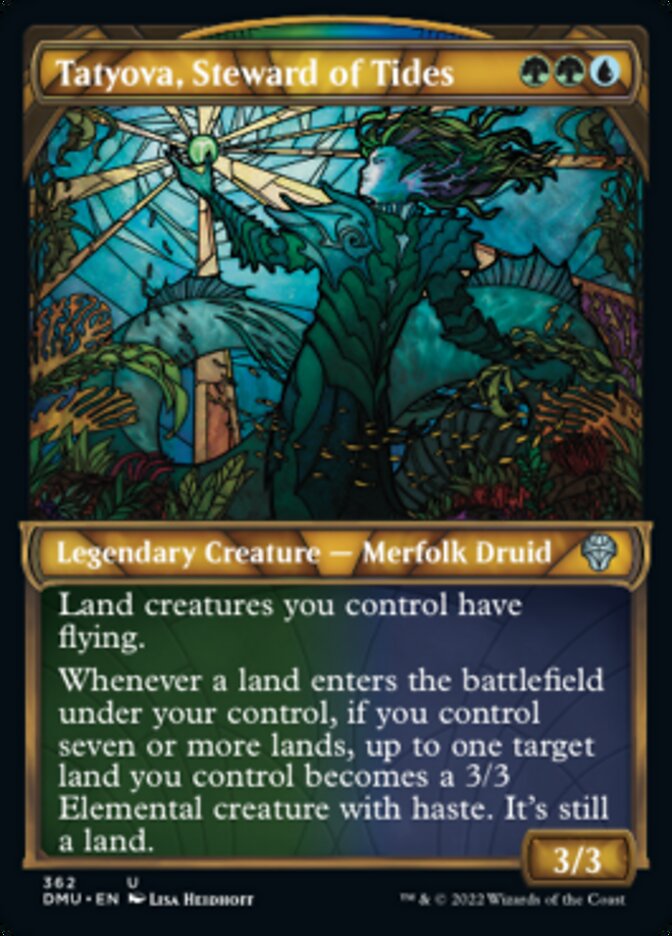 Tatyova, Steward of Tides (Showcase Textured) [Dominaria United] | Good Games Adelaide SA