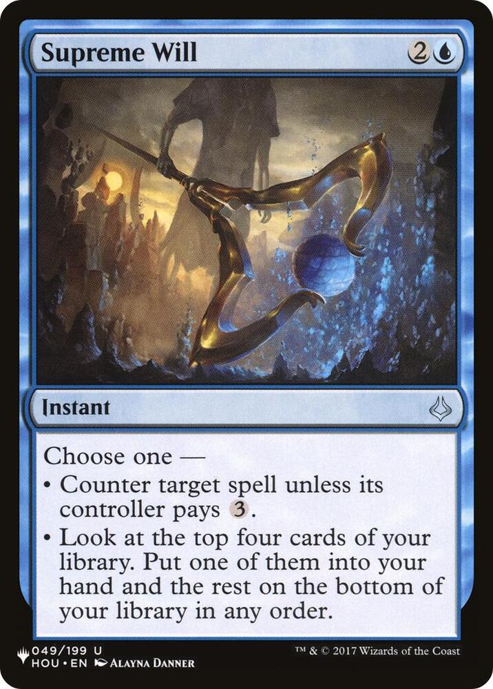 Supreme Will 049/199 (The List Reprints)  | Good Games Adelaide SA