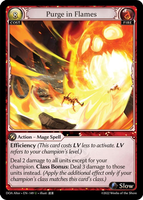Purge in Flames (149) [Dawn of Ashes: Alter Edition] | Good Games Adelaide SA