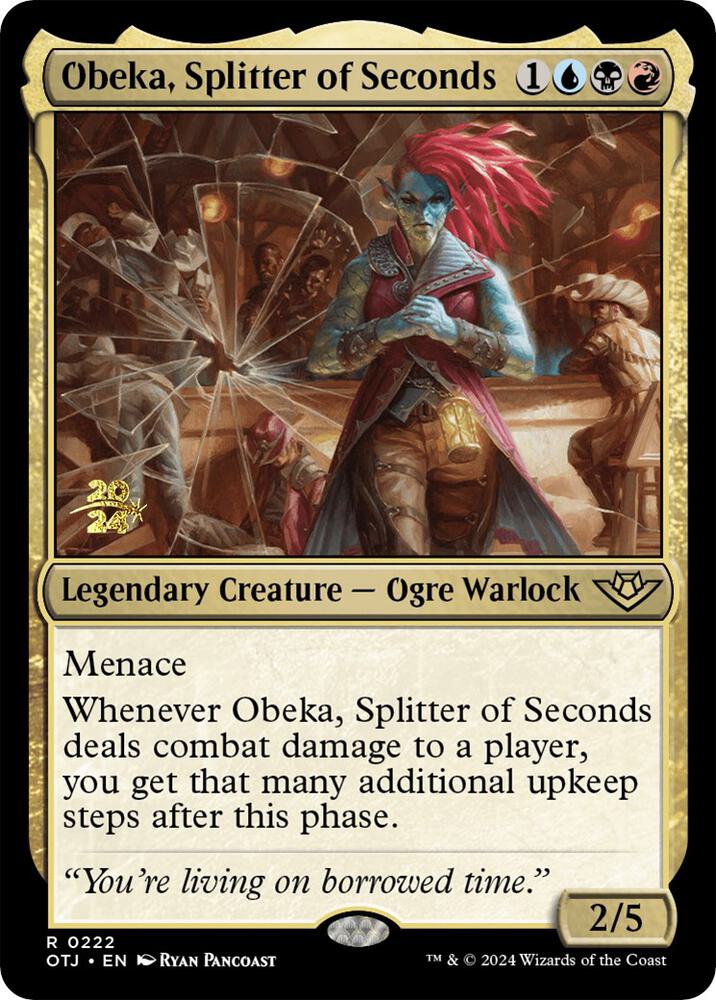 Obeka Splitter of Seconds 222 (Prerelease Cards)  - Foil | Good Games Adelaide SA