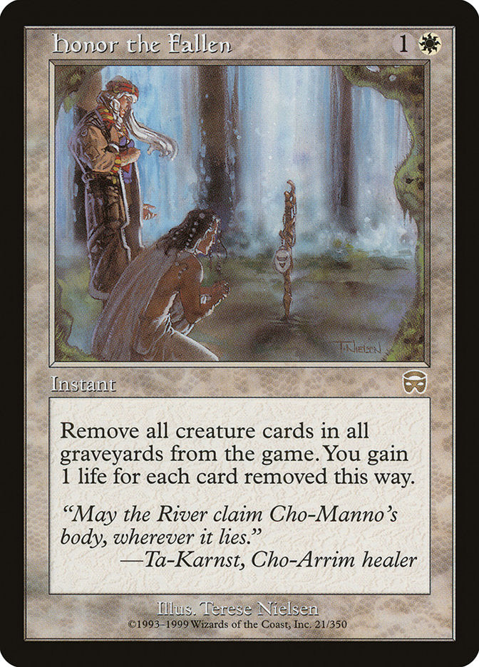 Honor the Fallen 21 (Mercadian Masques)  - Foil | Good Games Adelaide SA