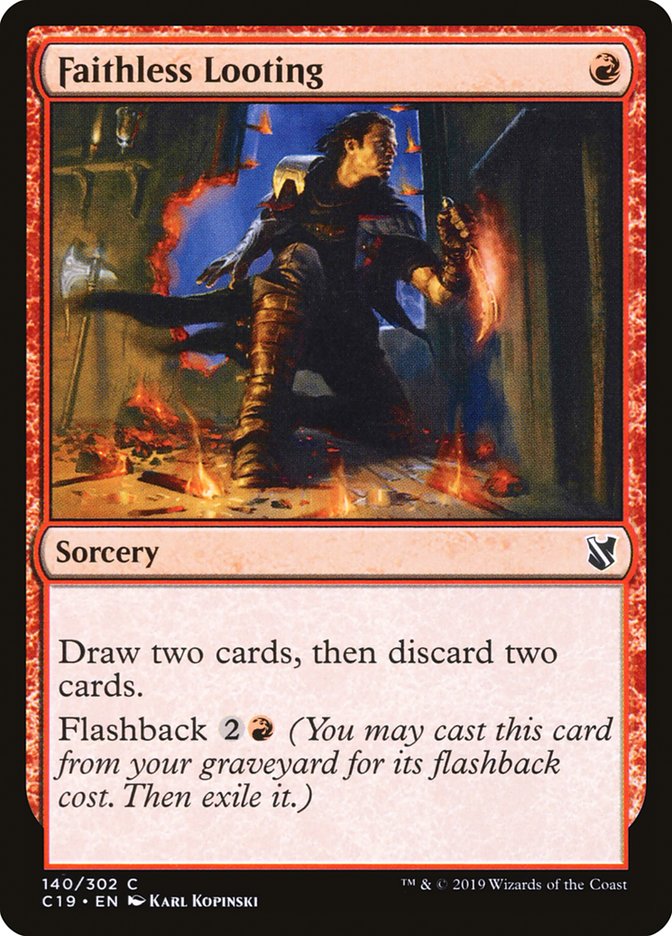 Faithless Looting [Commander 2019] | Good Games Adelaide SA