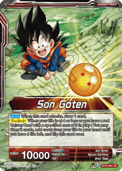 Son Goten // SS Son Goten, Kamehameha Miracle [BT15-001] | Good Games Adelaide SA