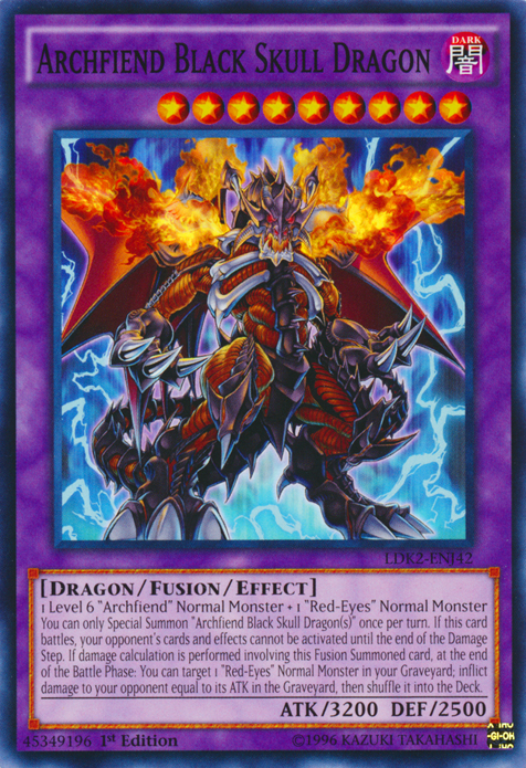 Archfiend Black Skull Dragon [LDK2-ENJ42] Common | Good Games Adelaide SA