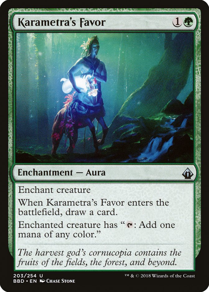 Karametra's Favor 203 (Battlebond)  - Foil | Good Games Adelaide SA