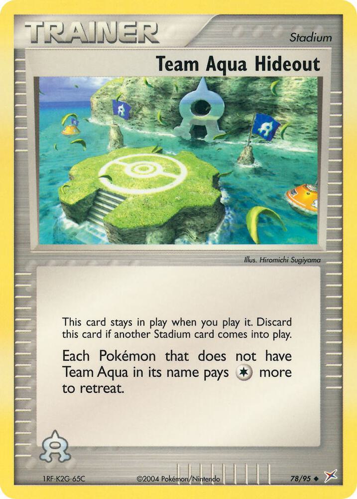 Team Aqua Hideout 78/95 (Team Magma vs Team Aqua)  - Reverse Holofoil | Good Games Adelaide SA