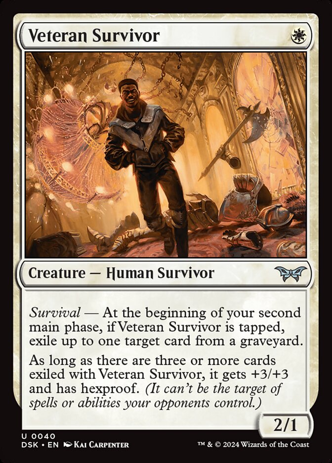 Veteran Survivor 40 (Duskmourn: House of Horror)  - Foil | Good Games Adelaide SA