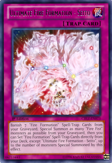 Ultimate Fire Formation - Seito [CBLZ-EN073] Rare | Good Games Adelaide SA