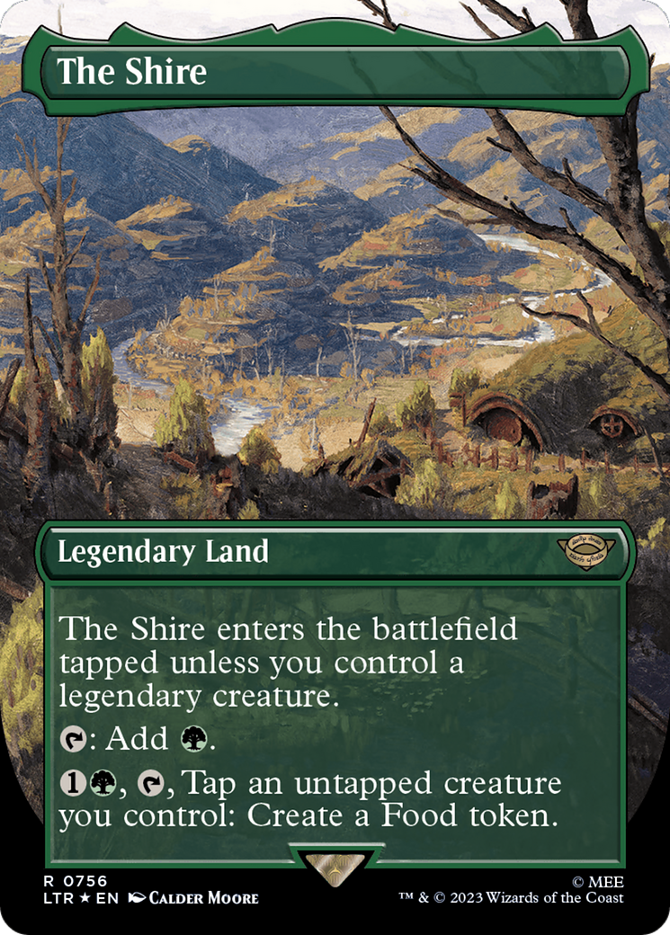 The Shire (Borderless) (Surge Foil) [The Lord of the Rings: Tales of Middle-Earth] | Good Games Adelaide SA