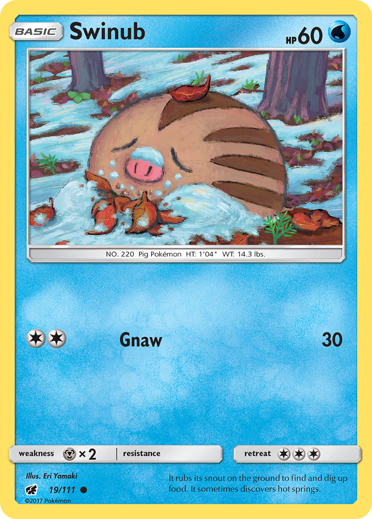 Swinub (19/111) [Sun & Moon: Crimson Invasion] | Good Games Adelaide SA