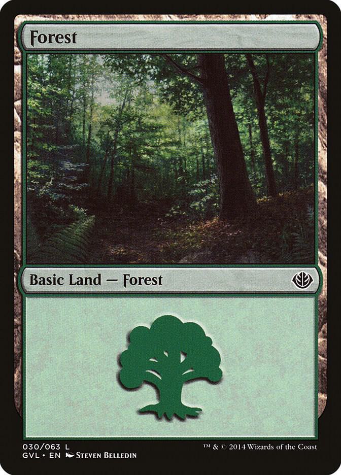 Forest 030 GVL 30 (Duel Decks: Anthology)  | Good Games Adelaide SA