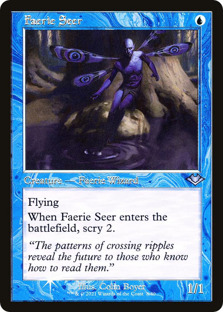 Faerie Seer 8/40 (Modern Horizons)  - Retro Foil | Good Games Adelaide SA