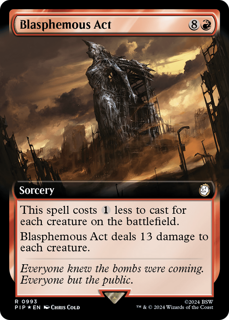 Blasphemous Act (Extended Art) (Surge Foil) [Fallout] | Good Games Adelaide SA