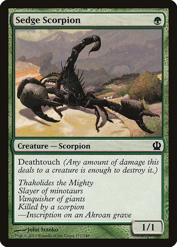 Sedge Scorpion 177 (Theros)  - Foil | Good Games Adelaide SA