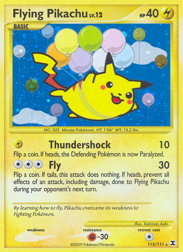 Flying Pikachu (113/111) [Platinum: Rising Rivals] | Good Games Adelaide SA