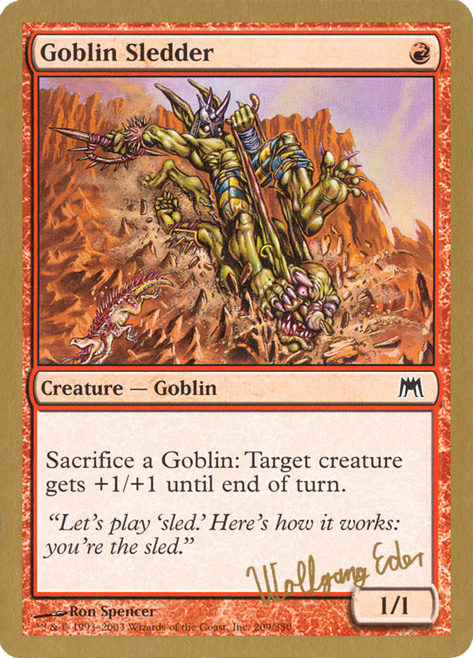 Goblin Sledder (Wolfgang Eder) [World Championship Decks 2003] | Good Games Adelaide SA