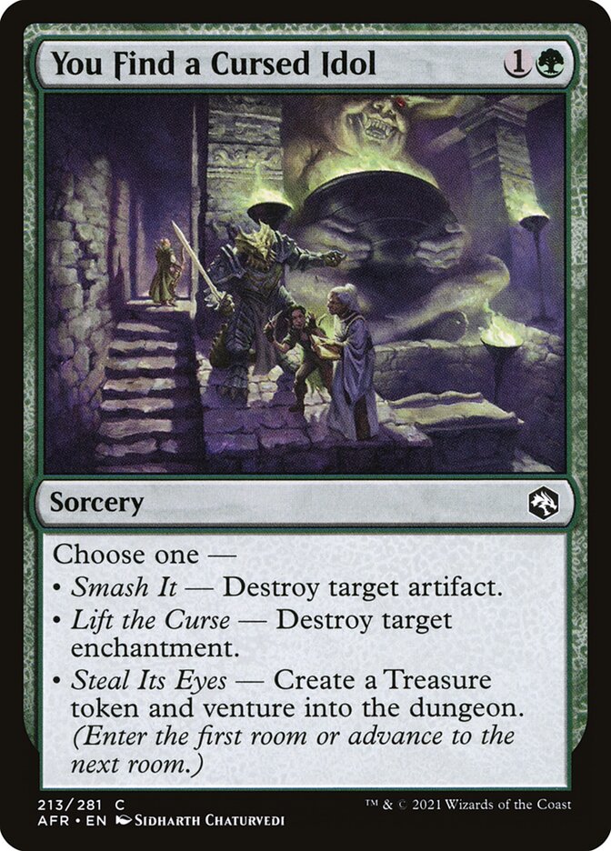 You Find a Cursed Idol 213 (Adventures in the Forgotten Realms)  - Foil | Good Games Adelaide SA
