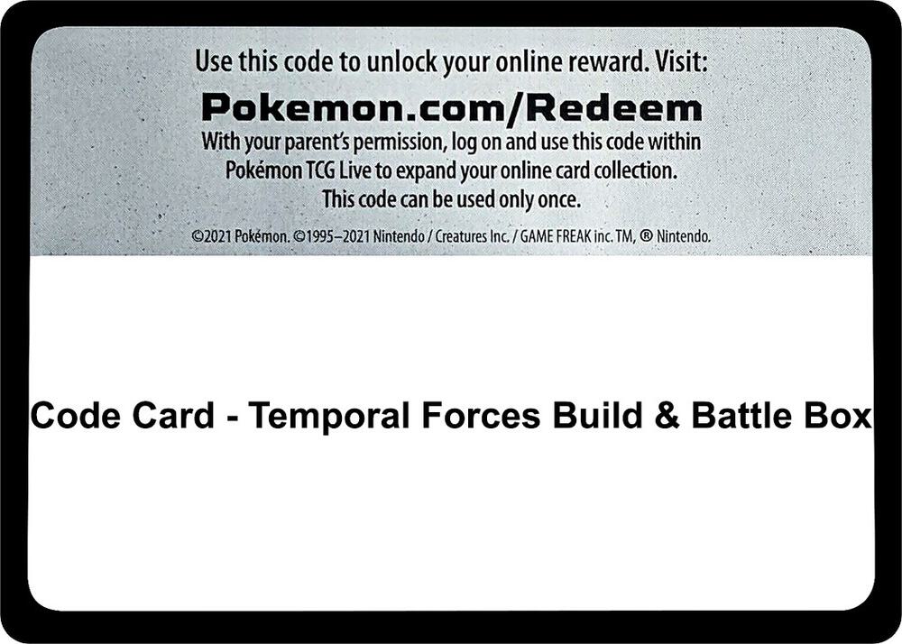 Code Card Temporal Forces Build and Battle Box  (SV05: Temporal Forces)  | Good Games Adelaide SA