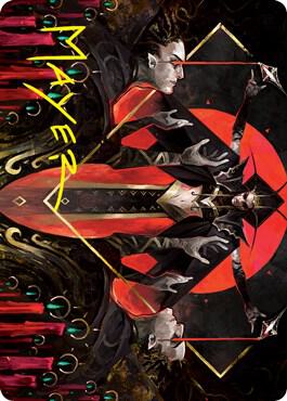 Gift of Fangs Art Card Gold Stamped Signature 34 (Art Series: Innistrad: Crimson Vow)  | Good Games Adelaide SA