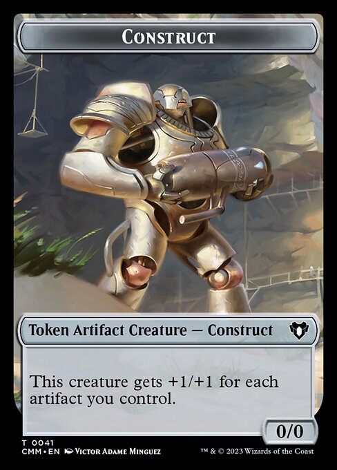 Elemental (0026) // Construct (0041) Double-Sided Token [Commander Masters Tokens] | Good Games Adelaide SA