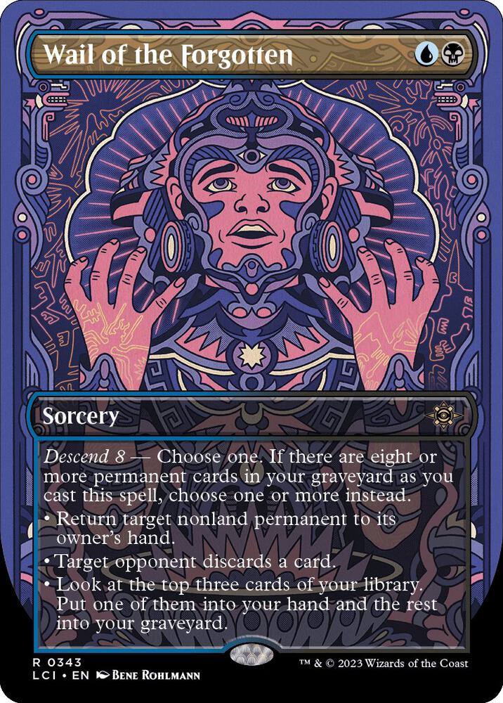 Wail of the Forgotten Borderless 343 (The Lost Caverns of Ixalan)  - Borderless Foil | Good Games Adelaide SA