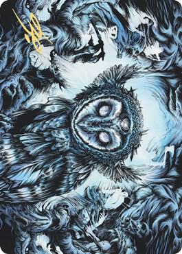 Vega the Watcher Art Card Gold Stamped Signature 81 (Art Series: Kaldheim)  | Good Games Adelaide SA