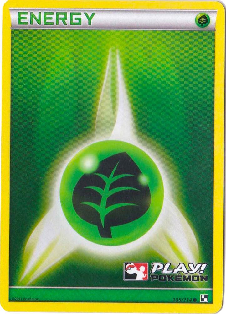 Grass Energy 105 114 Play Pokemon 105/114 (League & Championship Cards)  - Holofoil | Good Games Adelaide SA