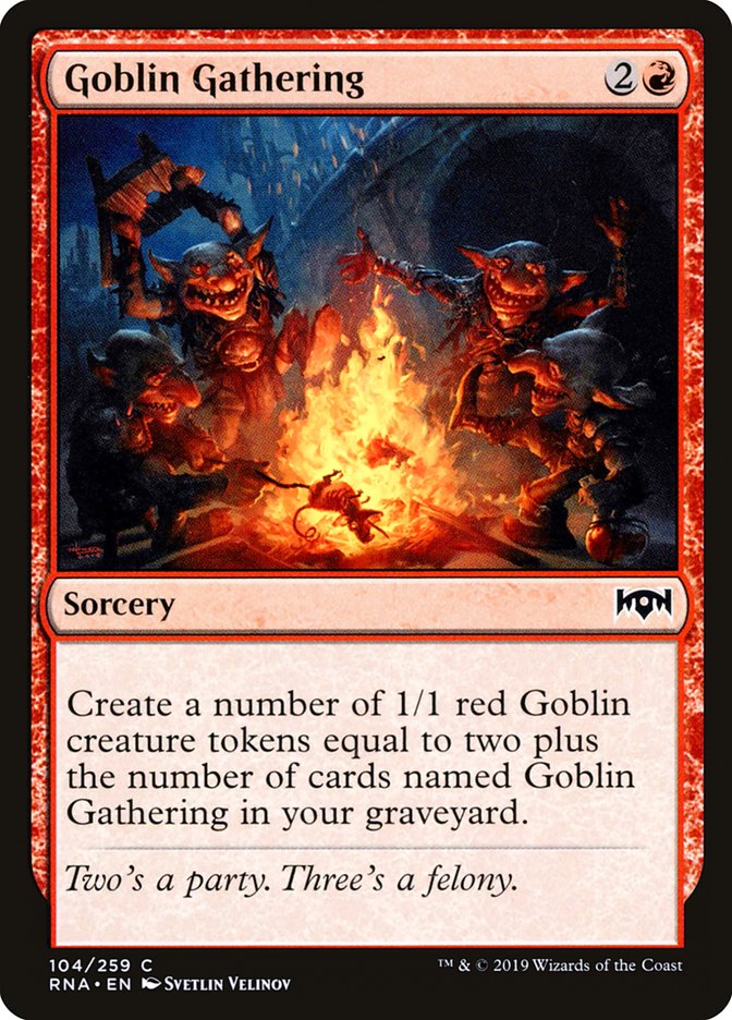 Goblin Gathering 104 (Ravnica Allegiance)  - Foil | Good Games Adelaide SA