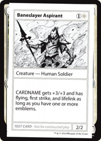 Baneslayer Aspirant (2021 Edition) [Mystery Booster Playtest Cards] | Good Games Adelaide SA