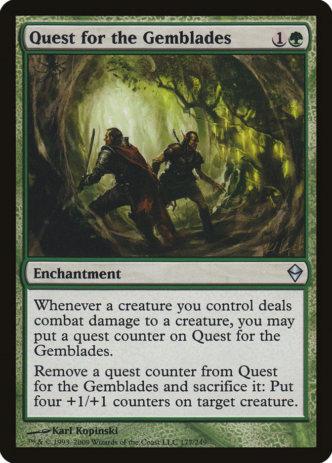 Quest for the Gemblades 177 (Zendikar)  - Foil | Good Games Adelaide SA