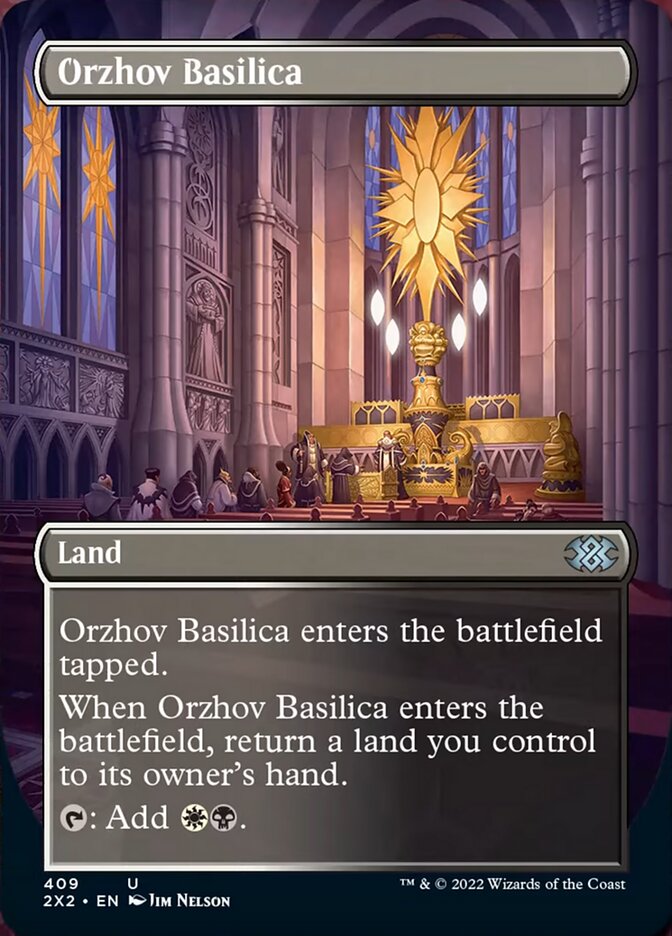 Orzhov Basilica (Borderless Alternate Art) [Double Masters 2022] | Good Games Adelaide SA