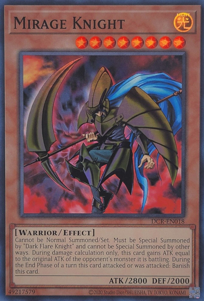 Mirage Knight (25th Anniversary) [DCR-EN018] Super Rare | Good Games Adelaide SA