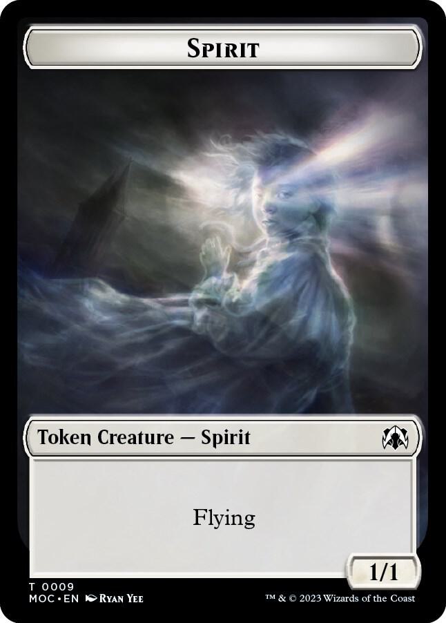 Spirit Treasure Double sided Token 9 // 20 (March of the Machine)  - Foil | Good Games Adelaide SA