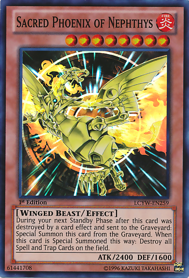 Sacred Phoenix of Nephthys [LCYW-EN259] Super Rare | Good Games Adelaide SA